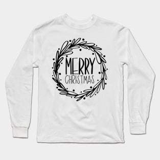 Christmas Typography Long Sleeve T-Shirt